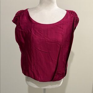 New With Tags Anthropologie Satin Sleeveless Top Sz M